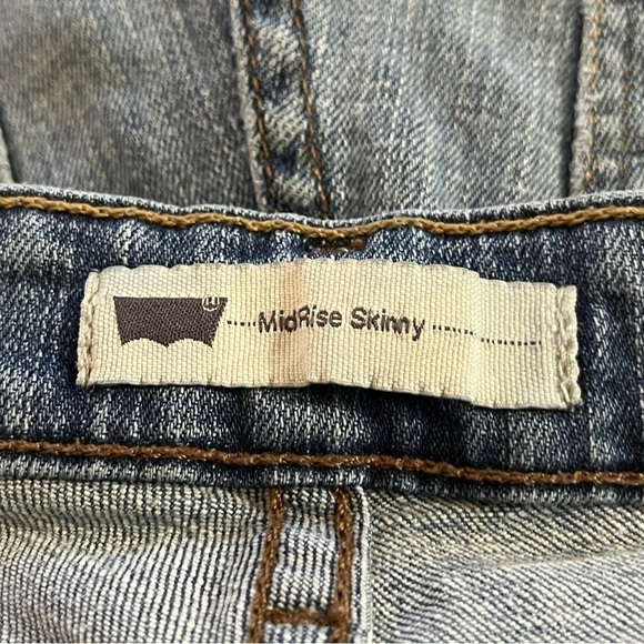 Levi’s Mid Rise Skinny Denim Jeans Indigo 8M - Picture 3 of 7